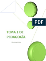 Tema 1, Pedagogía