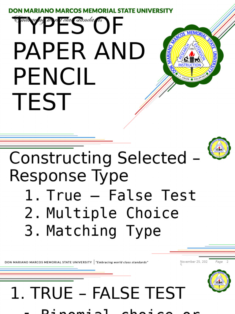 Guidelines for Paper and Pencil Tests | PDF | Multiple Choice