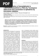 Torulaspora Delbrueckii and Conversion To Ephedrine by