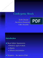 Cardiogenic Shock: DR M. Durand Anesthesia Department II CHU Grenoble