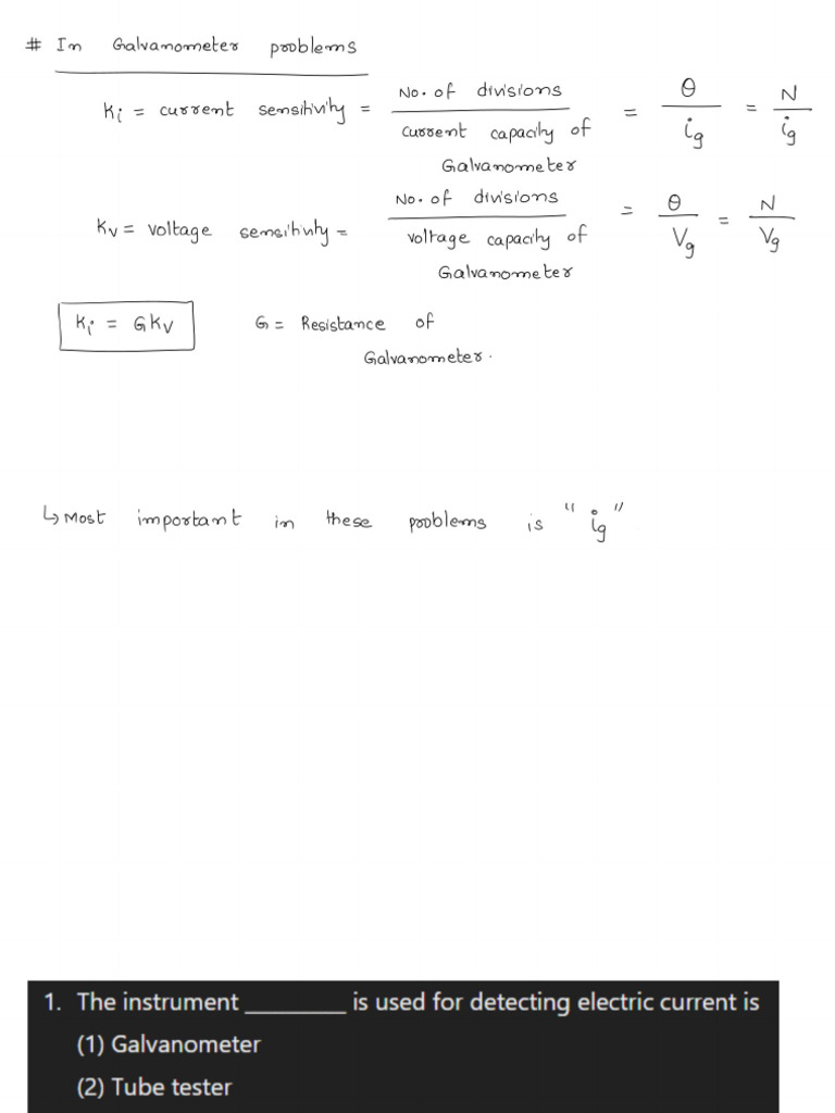Resistance and Figure of Merit of A Galvanometer by Half Deflection ...