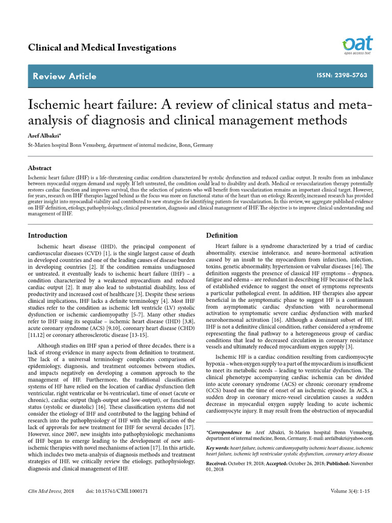 IHD 1, 21st June, 2020 | PDF | Myocardial Infarction | Atheroma