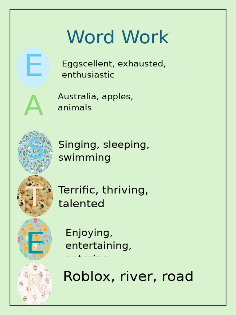 Word Work | PDF
