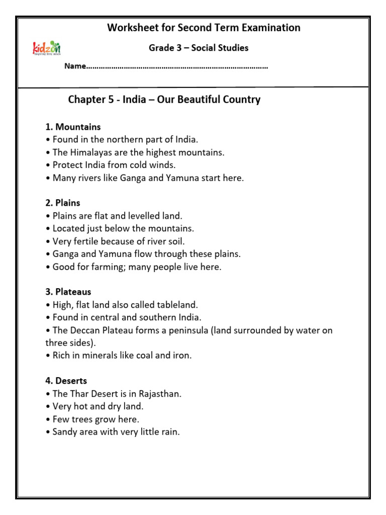 Grade 3 Social Studies Exam Worksheet | PDF | Foods | Fruit