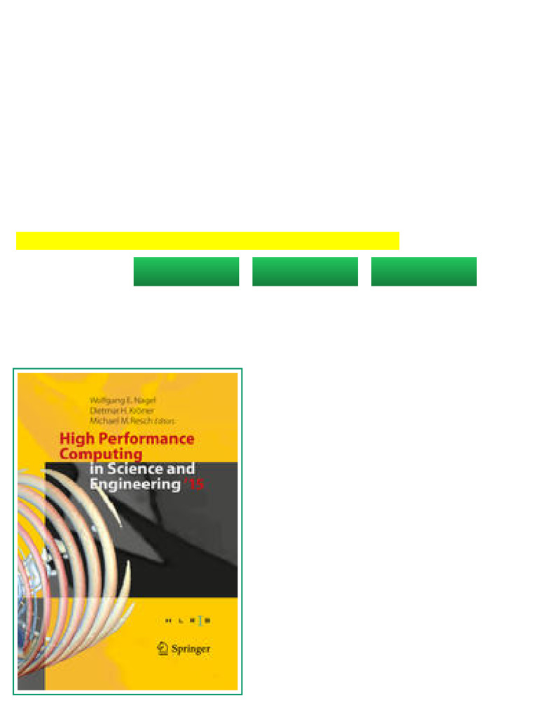 (Ebook) High Performance Computing in Science and Engineering ´15 ...