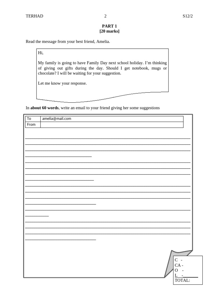 Paper 2 PPT Form 3 2025 | PDF