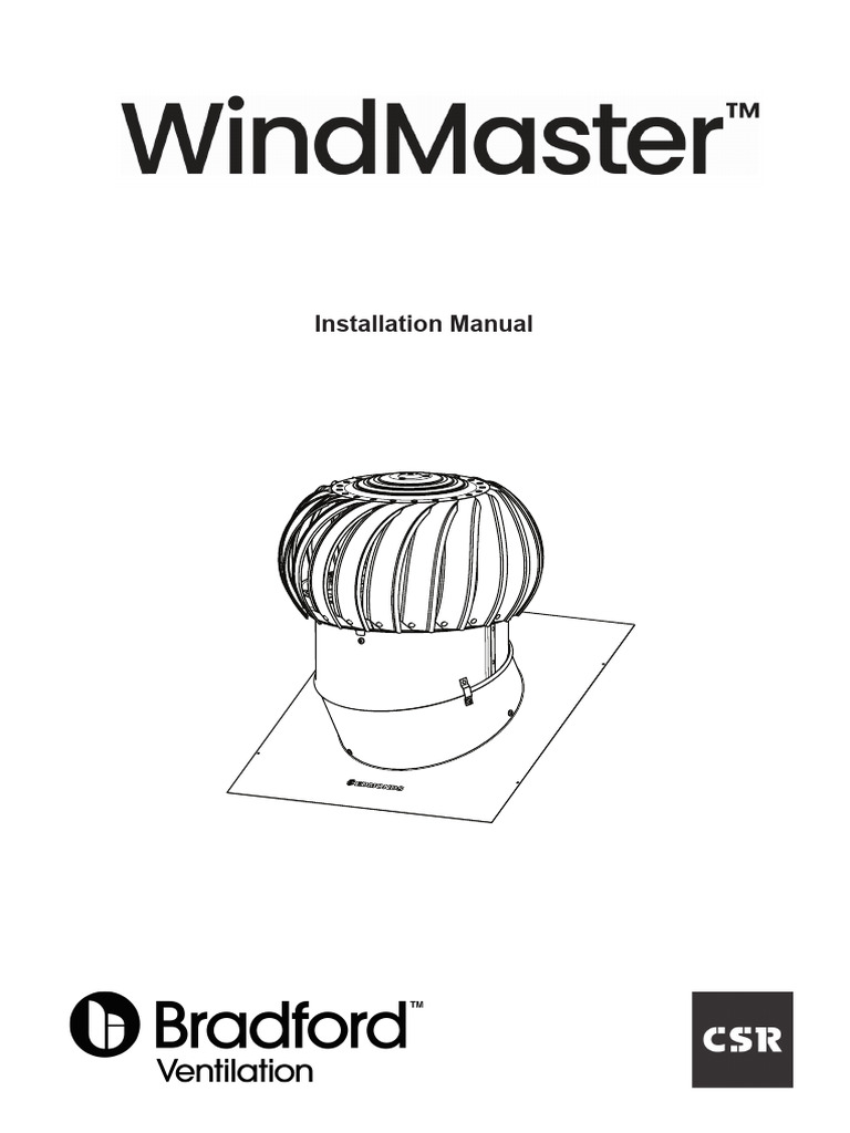 Windmaster Installation Manual Flat Tile and Metal Roof | PDF | Roof | Tile