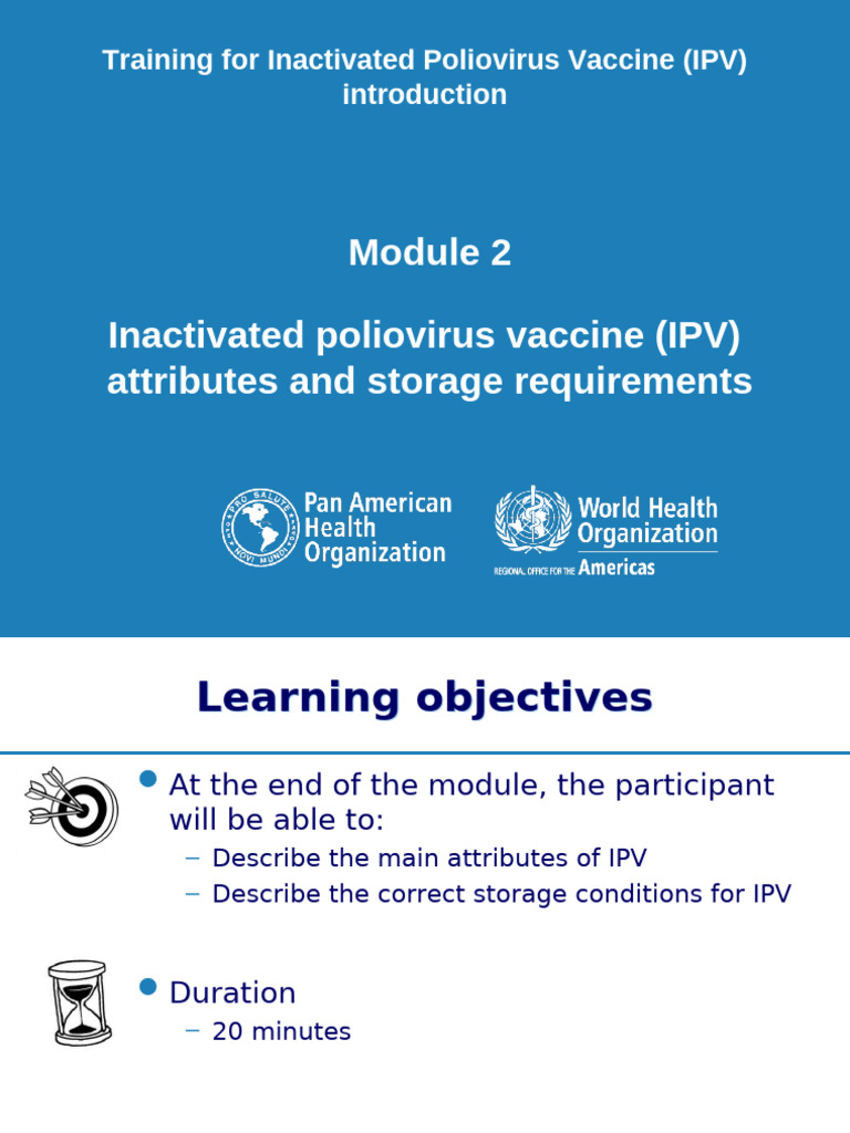 IPV Vaccine Storage Guidelines | PDF | Public Health | Vaccination