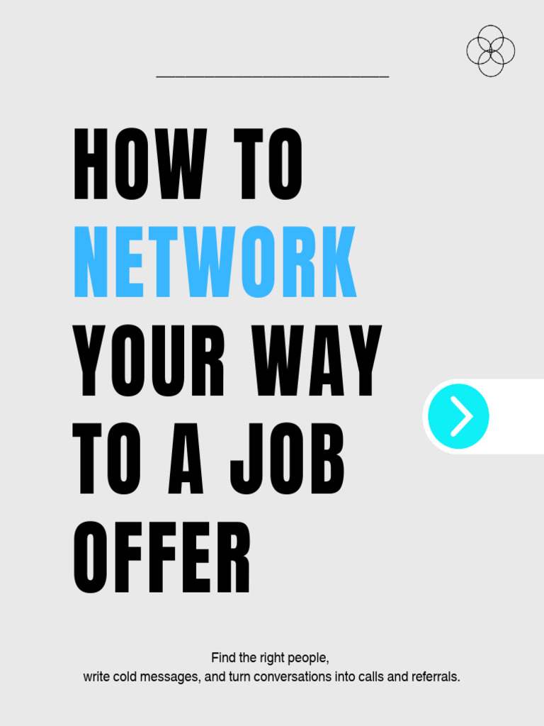 Network Your Way To A Job Offer | PDF