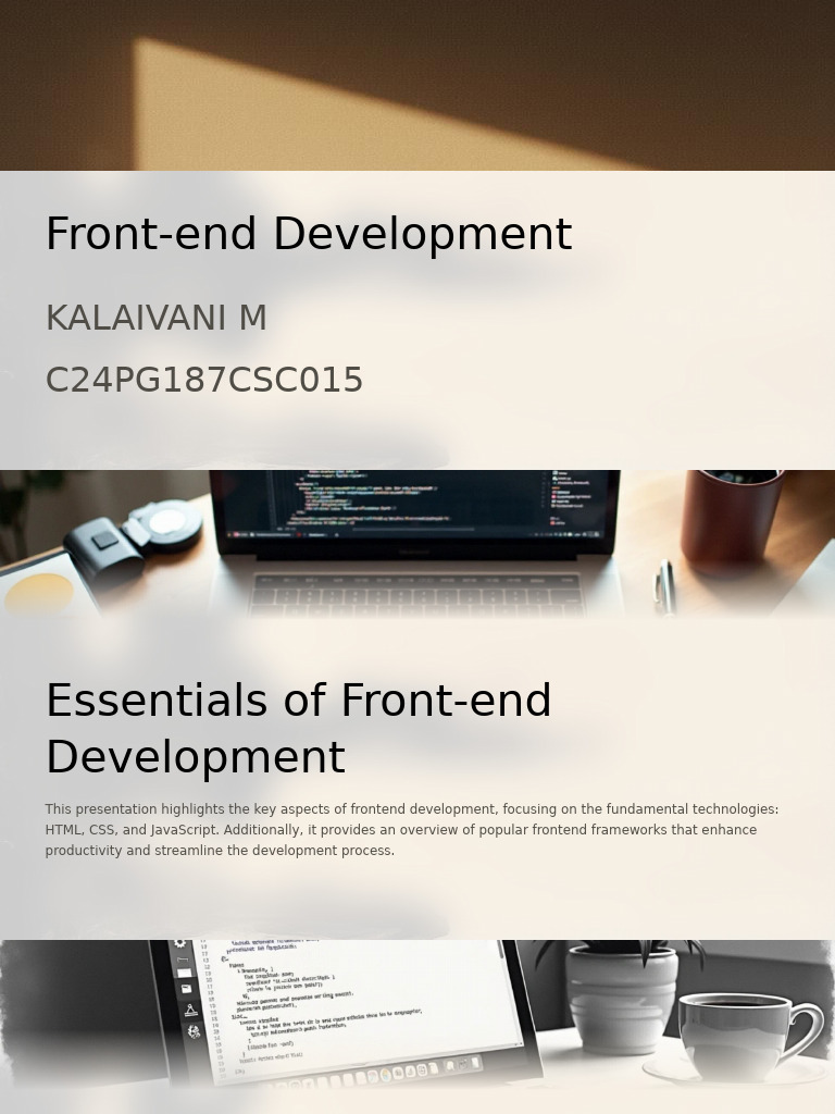 Essentials of Front-end Development | PDF | Html | World Wide Web