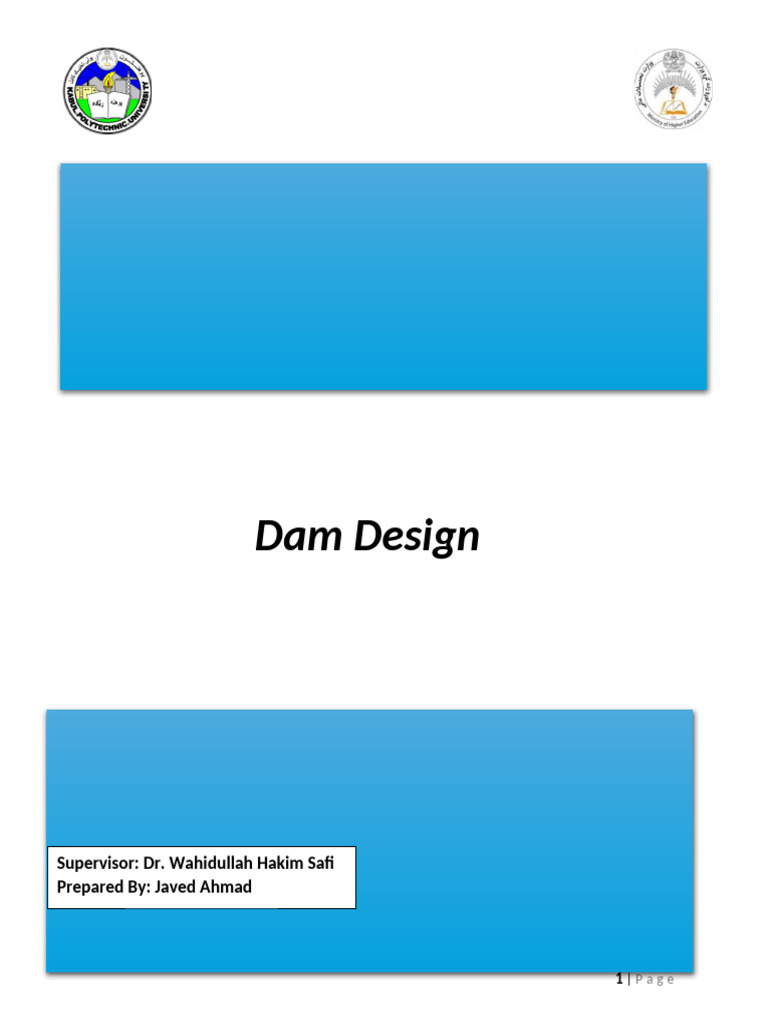 Dam Design | PDF