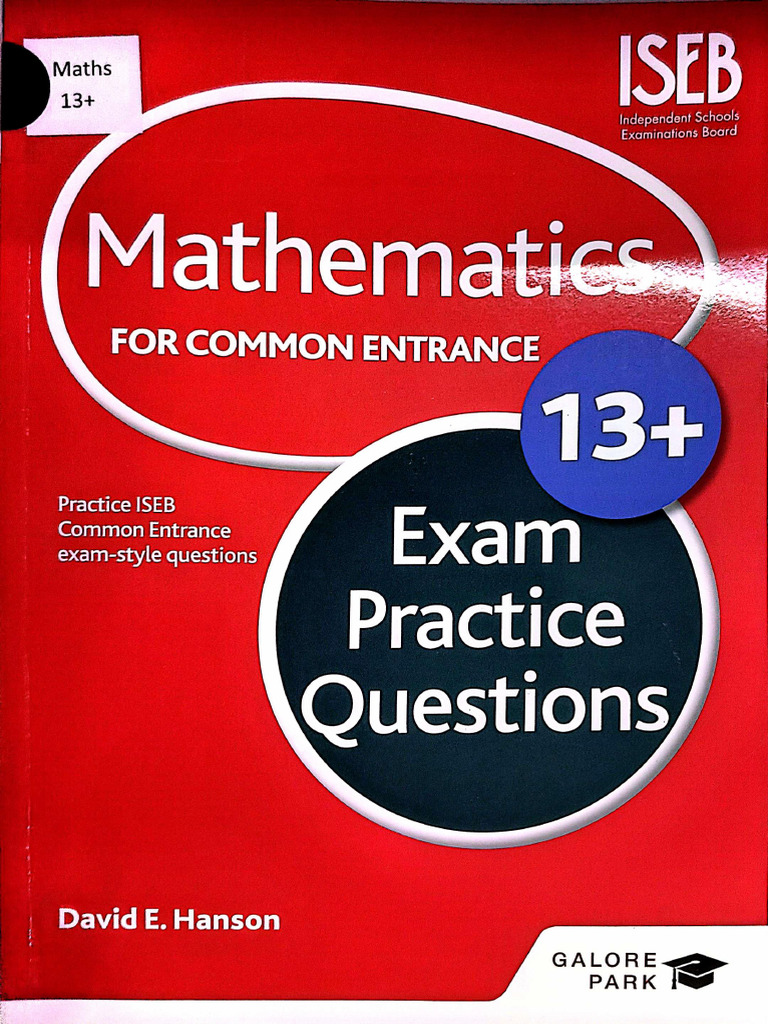 Maths 13+ Exam Practice Questions | PDF