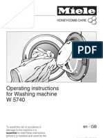 Operating Instructions For Washing Machine W 5740: en - GB