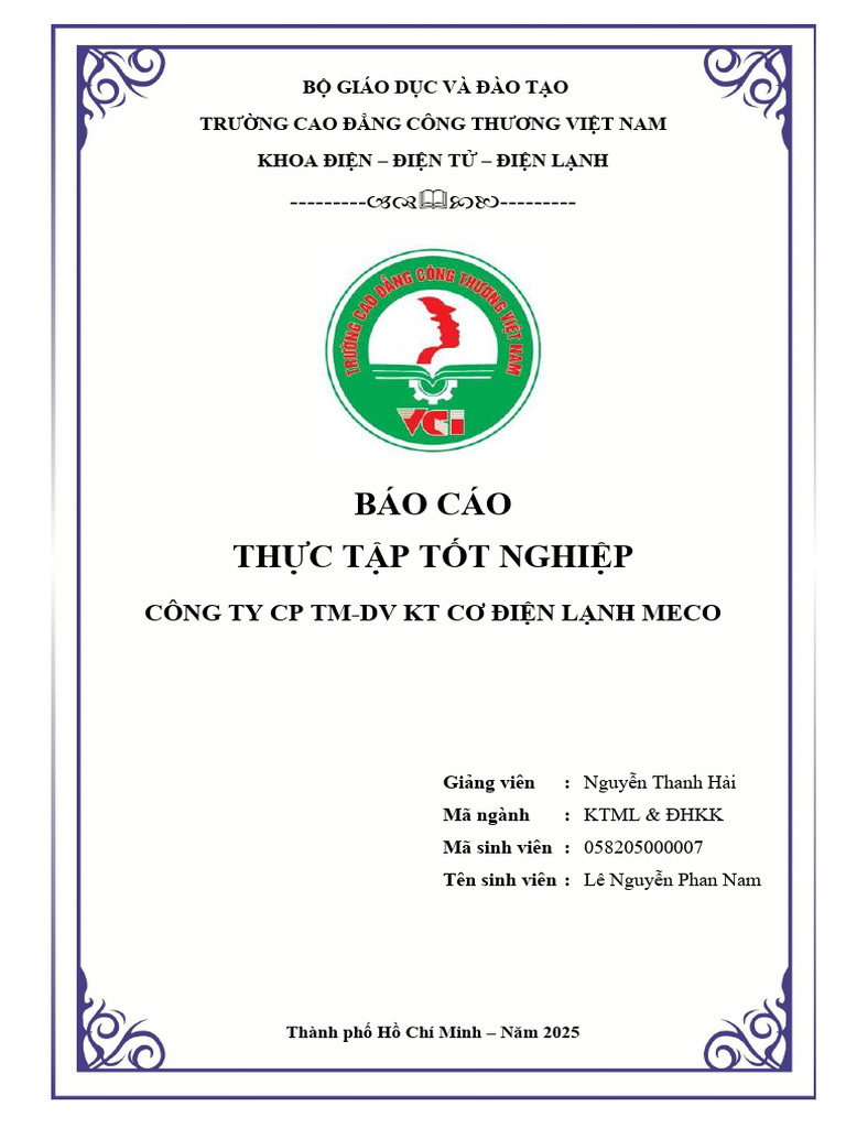 Bao Cao Thuc Tap | PDF