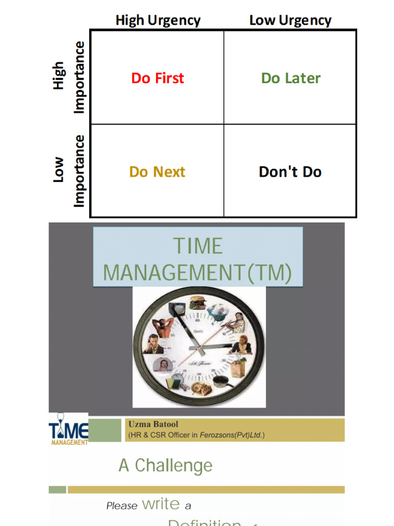 Time Management | PDF