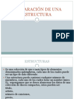 DECLARACIÓN DE UNA ESTRUCTURA