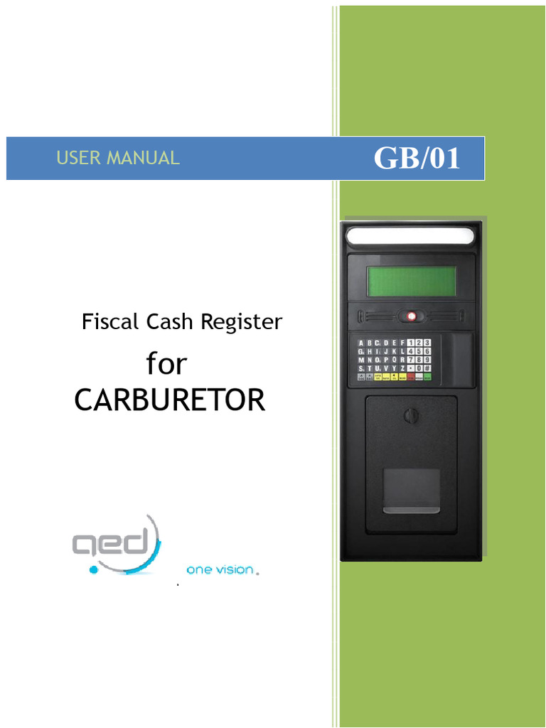 Fiscal Cash Register User Manual | PDF | Printer (Computing)