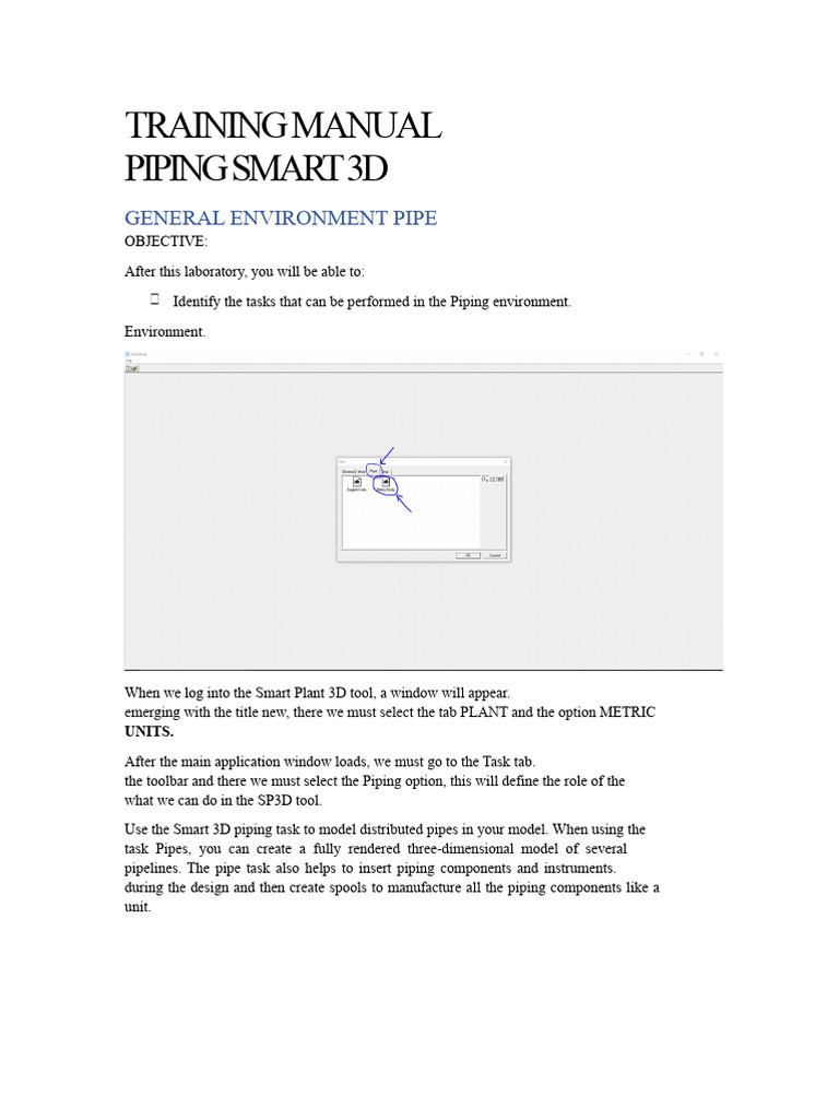 Smart 3D Piping Training Manual | PDF | Pipe (Fluid Conveyance ...