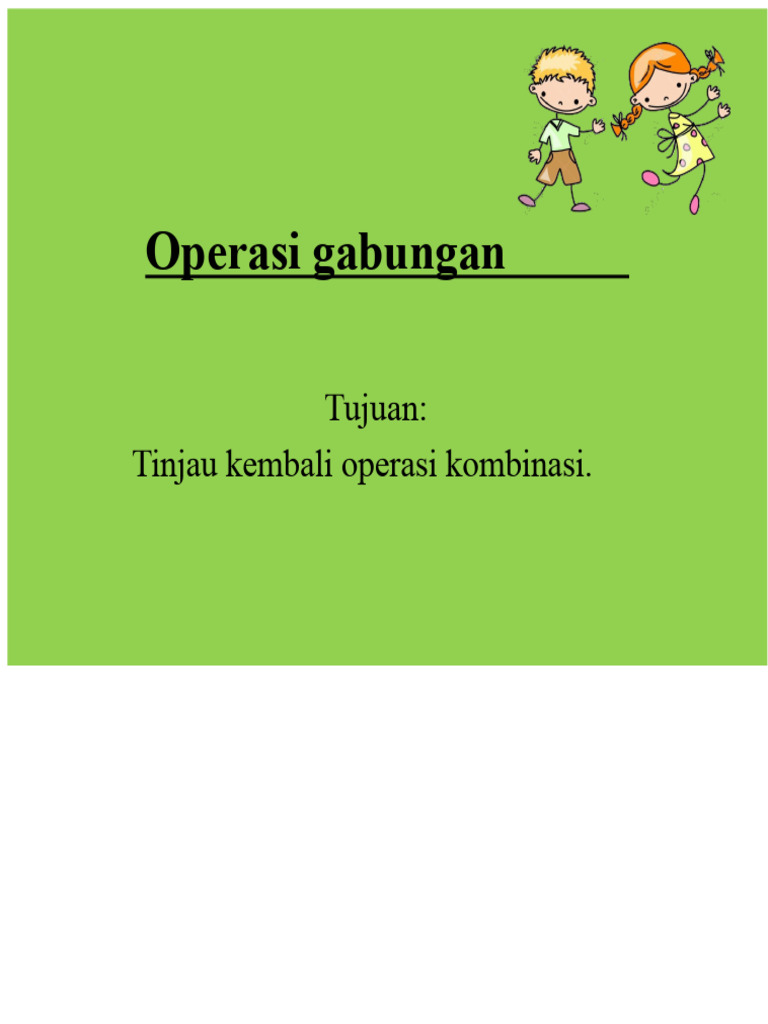 Panduan Operasi Gabungan Aritmetika | PDF