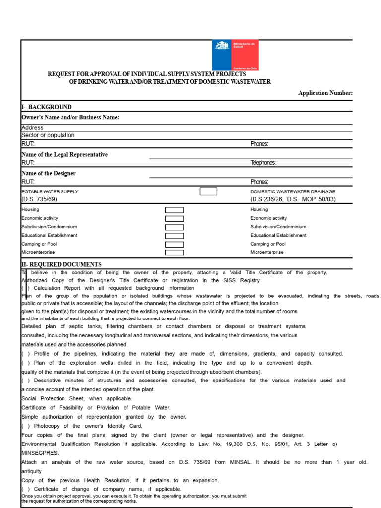 Approval Request for Water Projects | PDF | Septic Tank | Waste ...