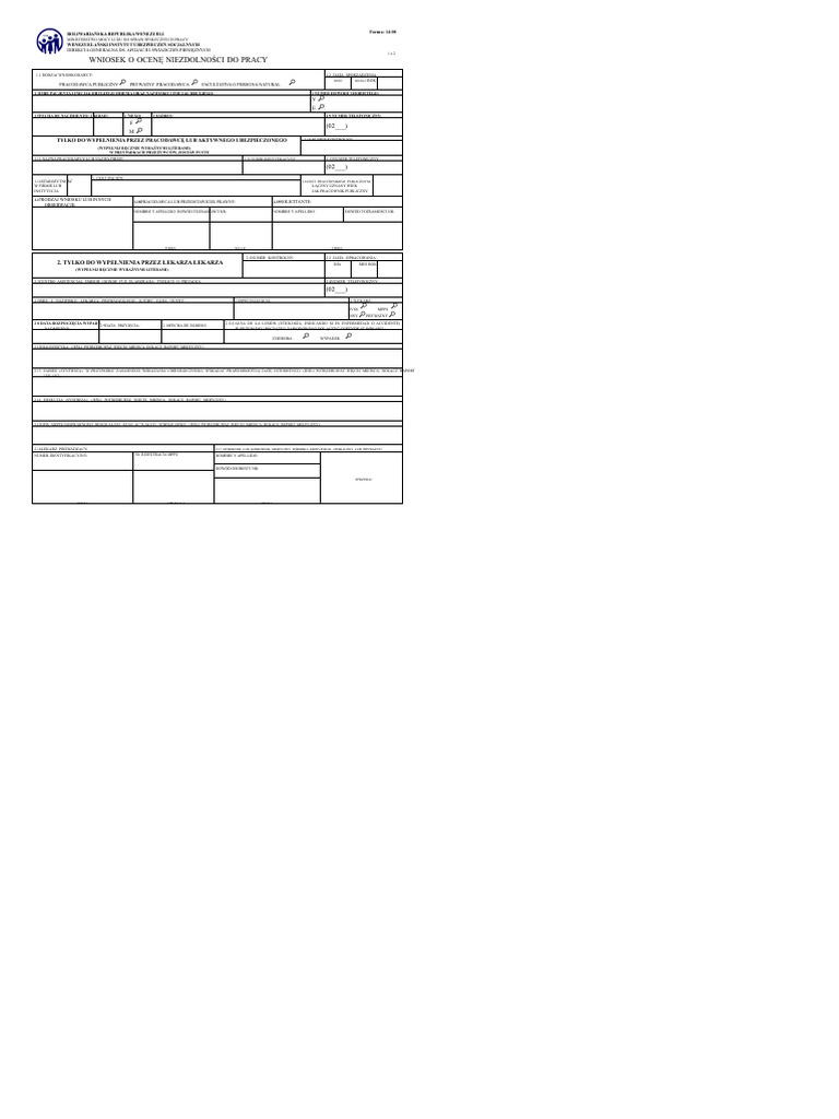 FORMULARZ 14-08 - Arkusz 1408 | PDF