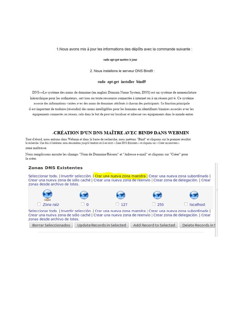 Configuration de Bind9 pour DNS sur Ubuntu | PDF | Système de noms de ...