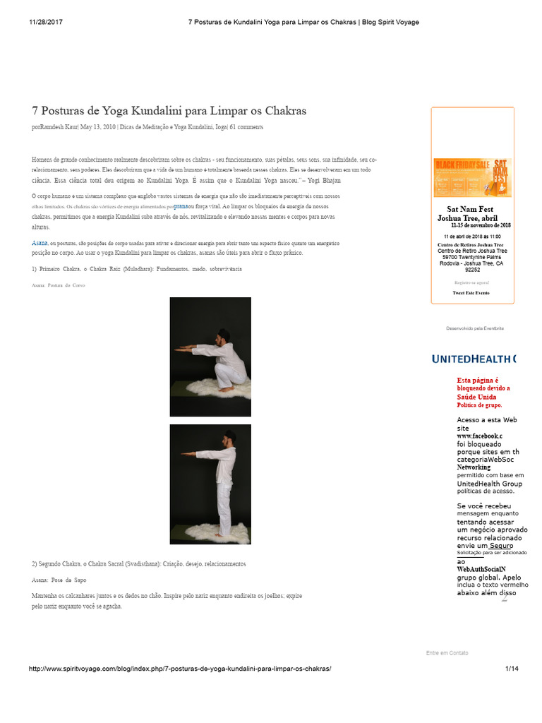 7 Posturas de Kundalini para Chakras | PDF | Chacra | Kundalini