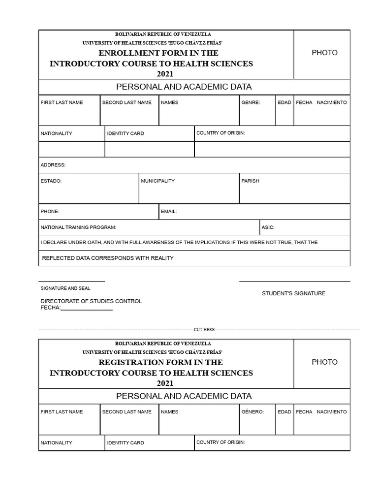 Registration Form Cics-202 | PDF | Government | Politics Of Venezuela