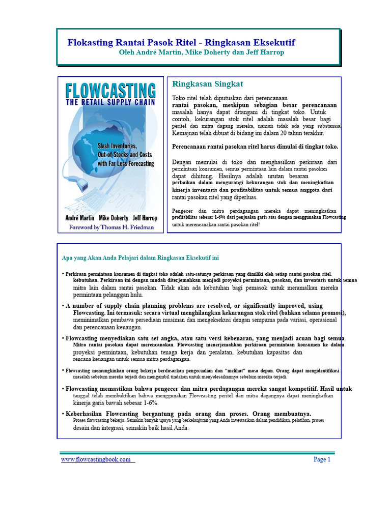 Flowcasting untuk Rantai Pasok Ritel | PDF