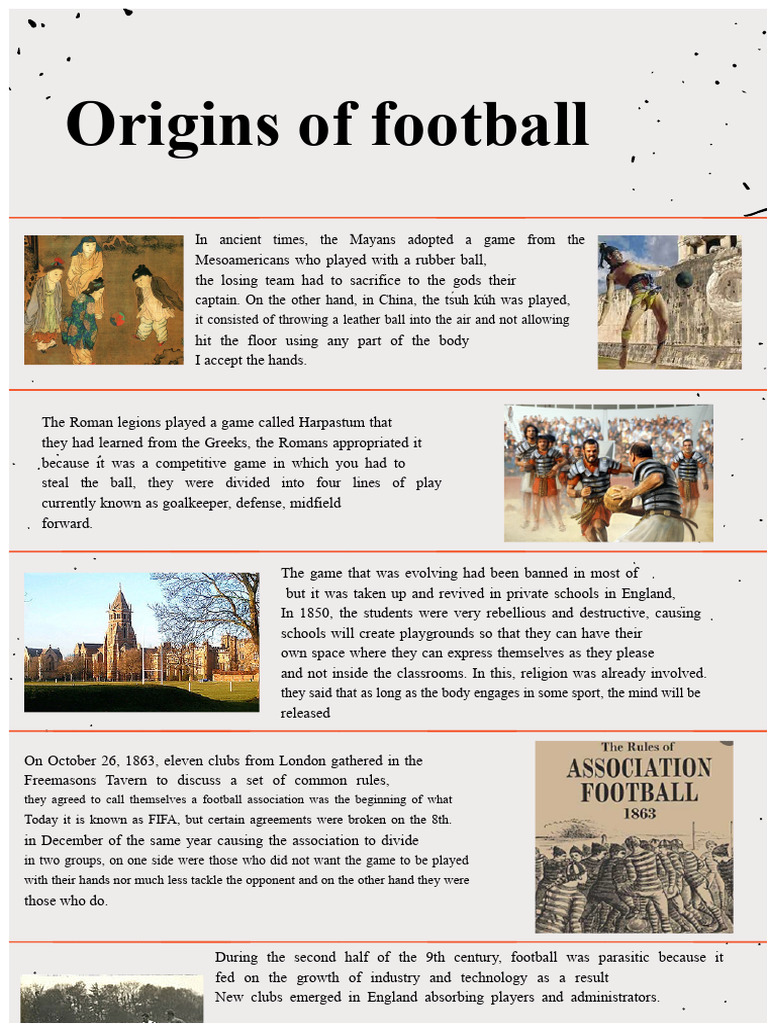 Infographic Origins of Football | PDF | Association Football