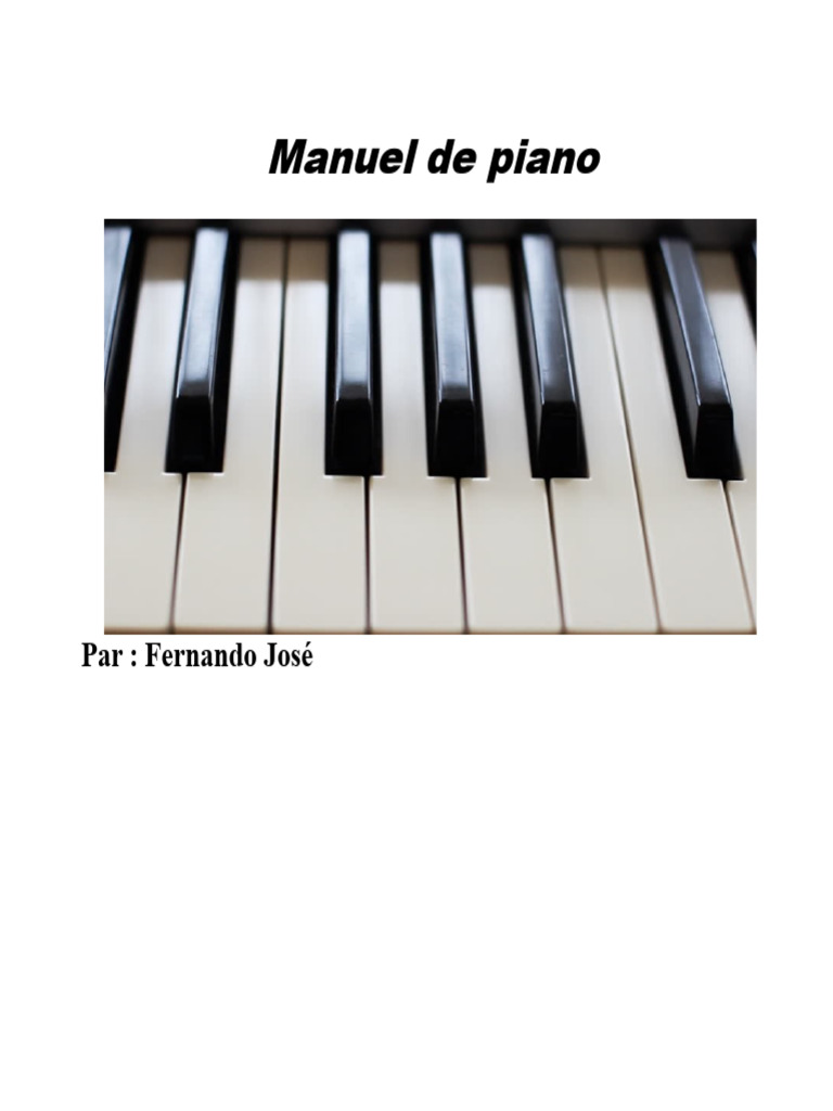 Manuel de Piano : Notes et Accords | PDF