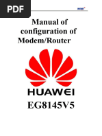 Huawei EG8145V5 Login and Setup Guide | PDF