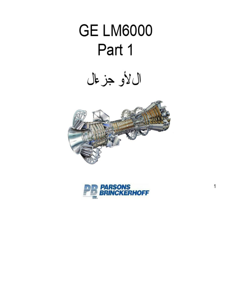 GE LM6000 Gas Turbine Training Guide | PDF | Internal Combustion Engine ...