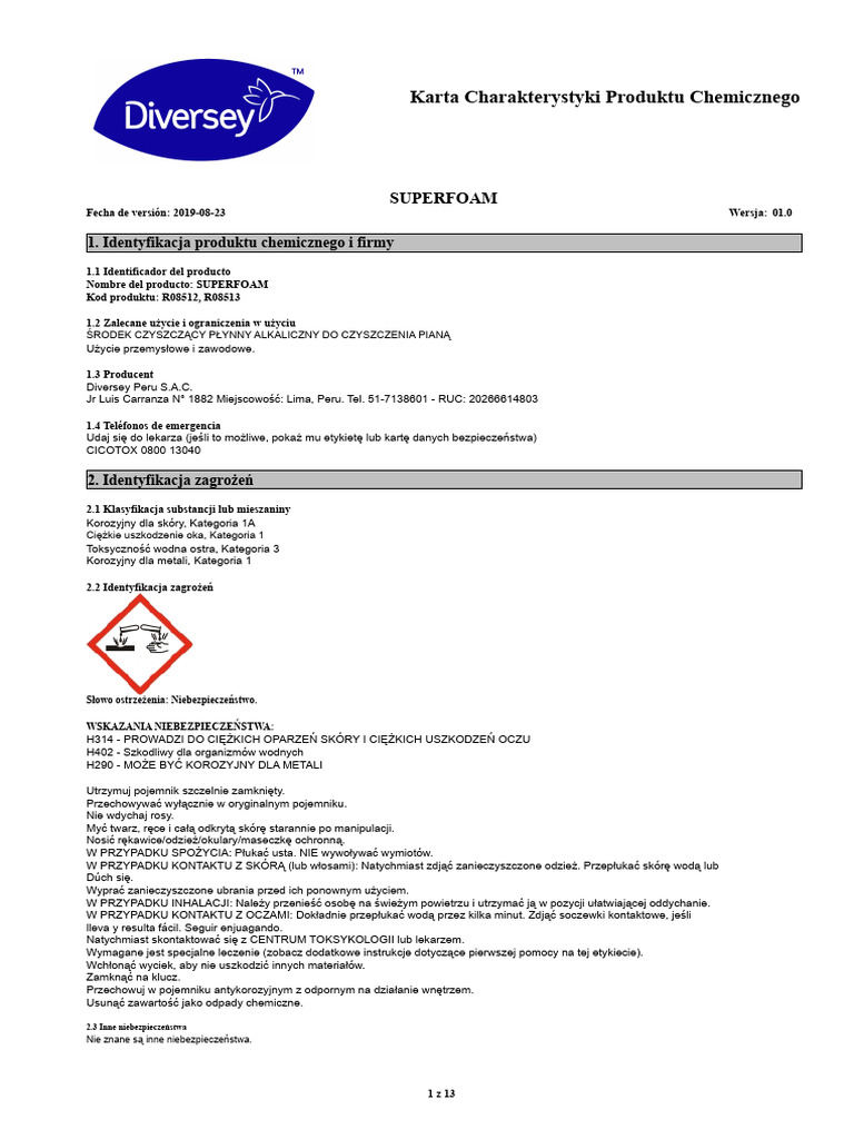 MSDS - Superfoam | PDF
