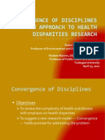 Convergence of Disciplines April 25,2012 10AMK