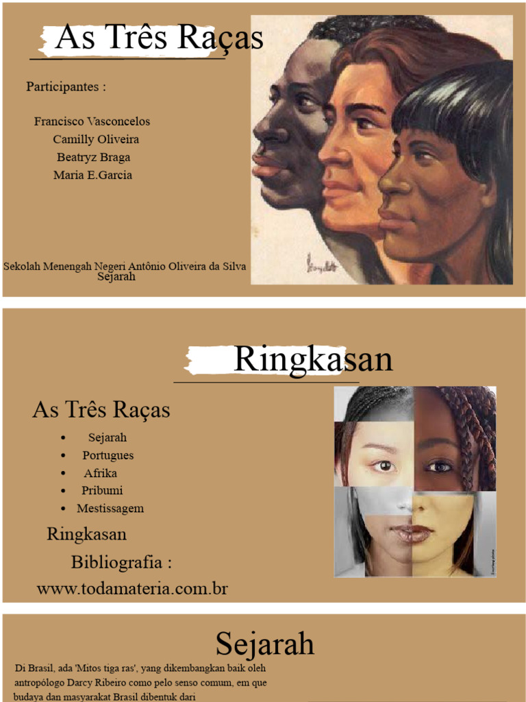 Pekerjaan Sejarah Slide Tiga Ras | PDF