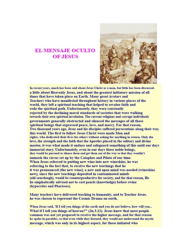 Hidden Teachings of Jesus Christ | PDF | Jesus | Kundalini