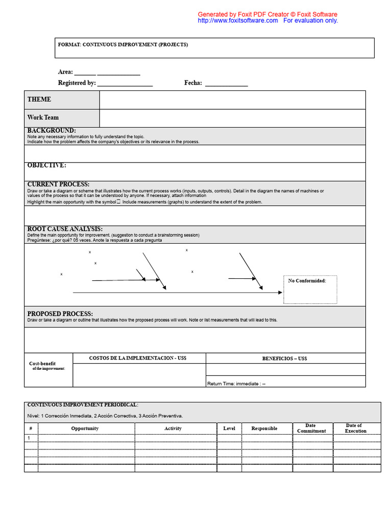 Continuous Improvement Project Template | PDF | Computing