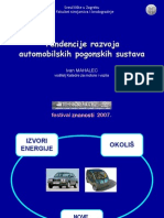 Tendencije Razvoja Automobilskih Pogona (2007)