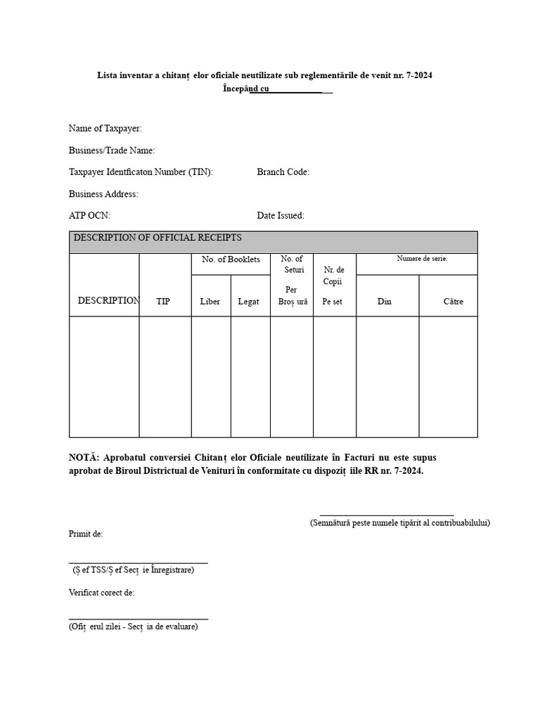 Lista Inventar Pe RR 7 2024 | PDF