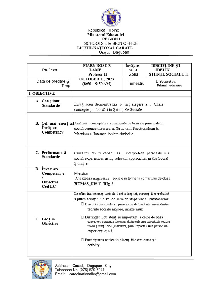 Cot 1 Dis | PDF