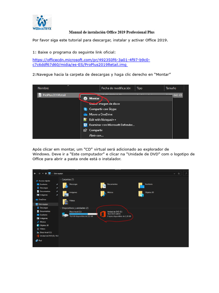 Manual de Instalação Do Office 2019 | PDF | Programas | PCs (computadores)