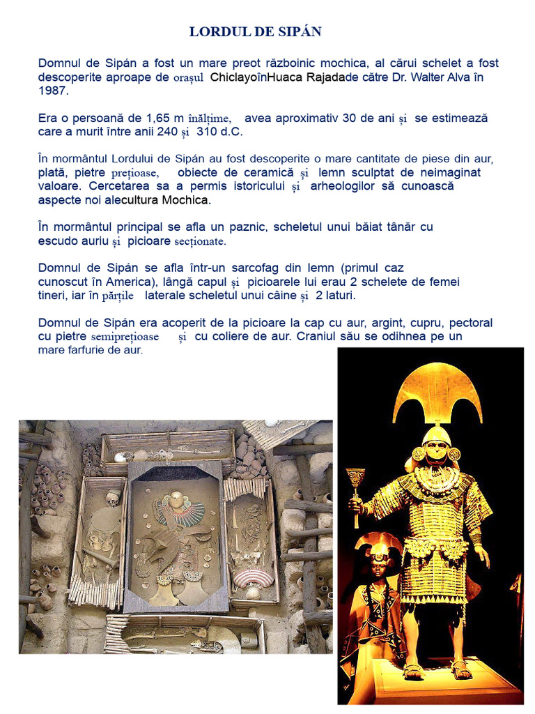 Domnul de Sipan Rezumat | PDF