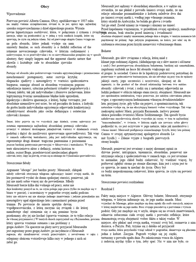 Obcy | PDF
