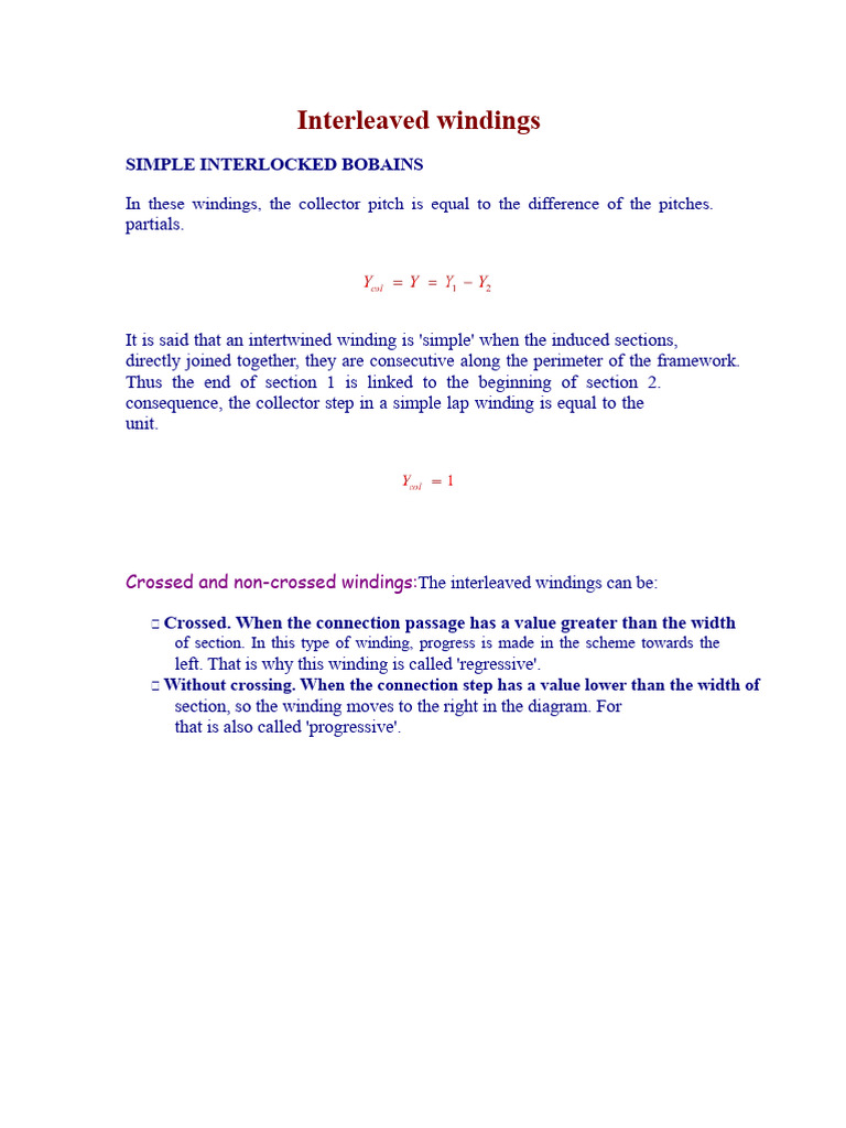 Simple Interleaved Windings Explained | PDF