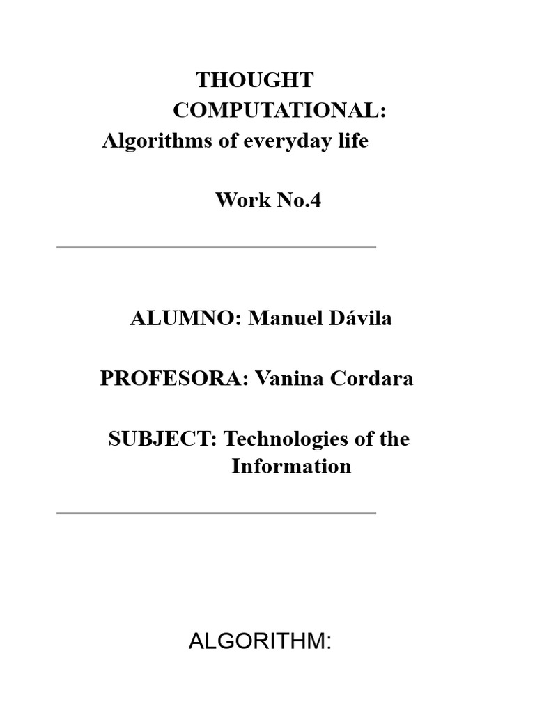 Coffee Algorithm | PDF