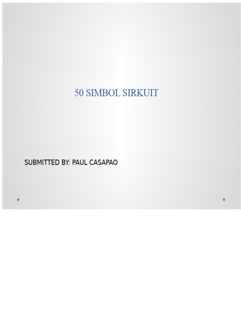 50 Simbol Sirkuit Listrik Dasar | PDF