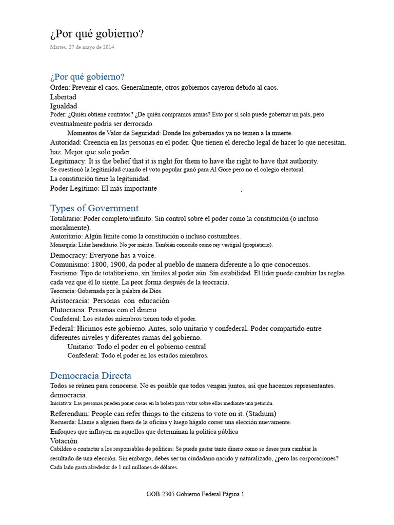 GOB-2305 Gobierno Federal | PDF | Gobierno Federal de los Estados ...