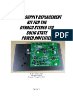 Power Supply Replacement Kit For The Dynaco Stereo 120 Solid State Power Amplifier