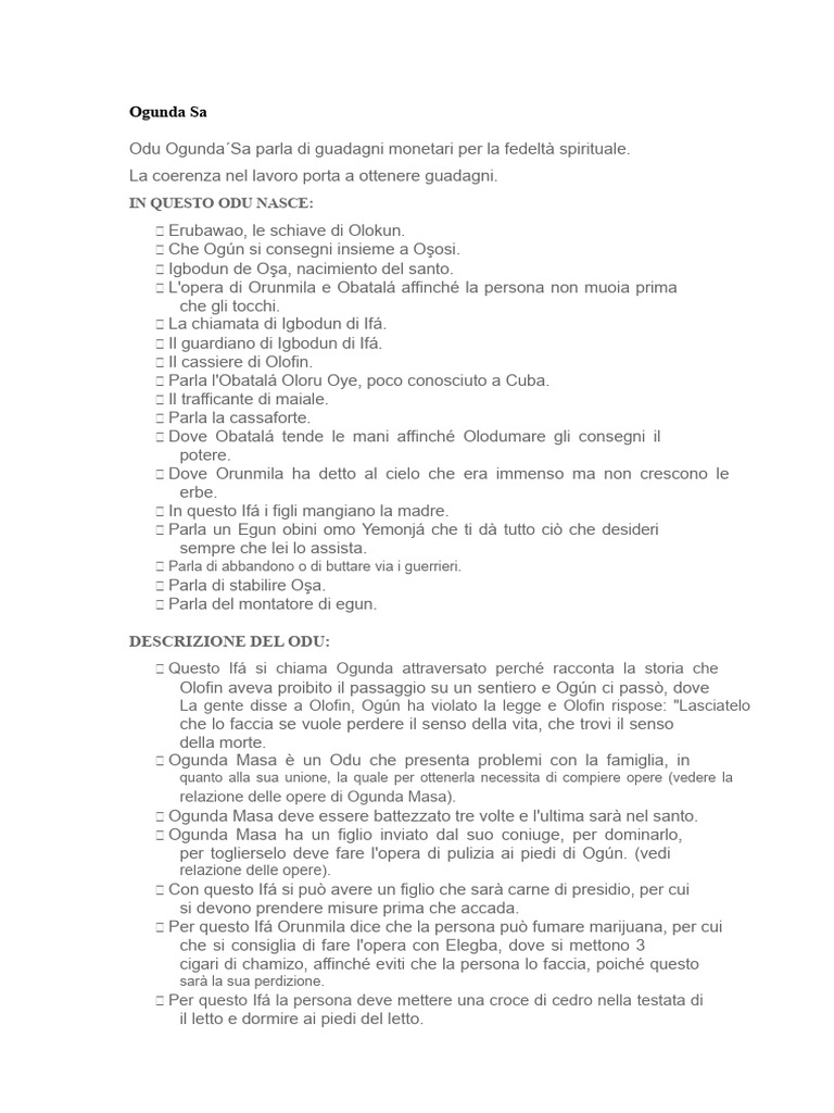 Ogunda Sa | PDF